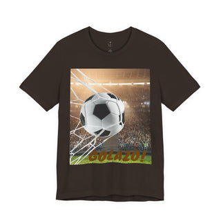 Soccer Goal Celebration Tee, Perfect for Game Day, Sports Fans Gift, Lightweight Jersey Shirt for Athletes, GOLAZO T-Shirt
