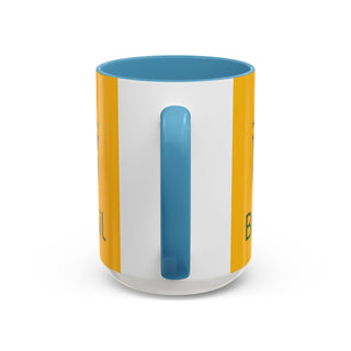 Brasil Crest  Football Mug | Accent Coffee Mug 11oz 15oz