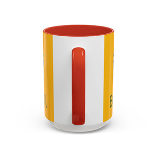 Brasil Crest  Football Mug | Accent Coffee Mug 11oz 15oz