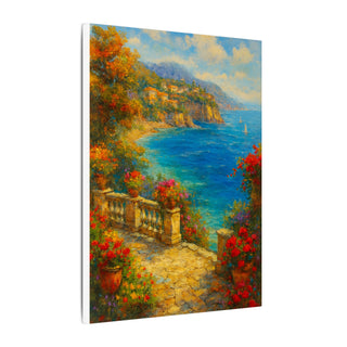 Matte Canvas Art, Coastal Wall Decor, Seaside Landscape Print, Home Decoration, Meditation Space, Gift for Ocean Lovers