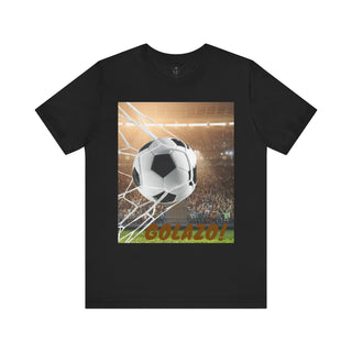 Soccer Goal Celebration Tee, Perfect for Game Day, Sports Fans Gift, Lightweight Jersey Shirt for Athletes, GOLAZO T-Shirt