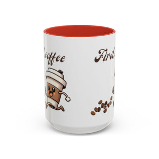 Cheerful Coffee Mug - Perfect for Coffee Lovers, First Cup Celebration, Gift for Friends and Family, Fun Kitchen Decor, Unique Drinkware