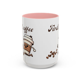 Cheerful Coffee Mug - Perfect for Coffee Lovers, First Cup Celebration, Gift for Friends and Family, Fun Kitchen Decor, Unique Drinkware