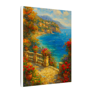 Matte Canvas Art, Coastal Wall Decor, Seaside Landscape Print, Home Decoration, Meditation Space, Gift for Ocean Lovers