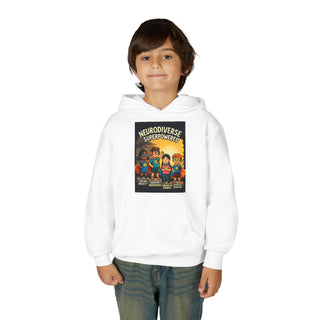 Neurodiverse Superpowered Hoodie, Youth Sweatshirt, Support Neurodiversity, Kids Gift, Fun Hoodie, Inclusive Apparel