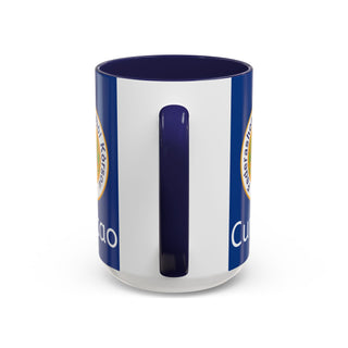 Curacao Football Federation Crest Mug | Accent Coffee Mug (11oz, 15oz)