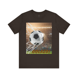 Soccer Goal Celebration Tee, Perfect for Game Day, Sports Fans Gift, Lightweight Jersey Shirt for Athletes, GOLAZO T-Shirt