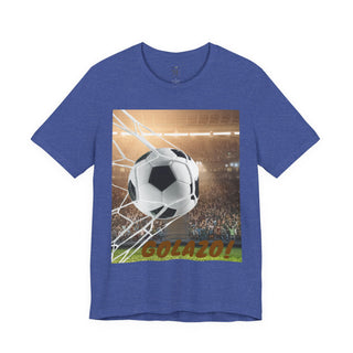 Soccer Goal Celebration Tee, Perfect for Game Day, Sports Fans Gift, Lightweight Jersey Shirt for Athletes, GOLAZO T-Shirt