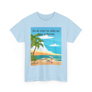 Beach Vibes Tee, Summer T-Shirt, Tropical Shirt, Casual Wear, Vacation Apparel, Gift for Beach Lovers