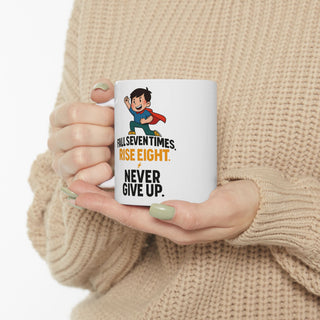 Inspirational Ceramic Mug, Motivational Coffee Cup, Office Humor Gift, Funny Tea Mug, Self-Help Gift, Encouragement Decor