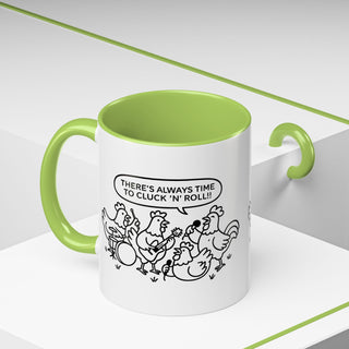 Funny Chickens Coffee Mug, Gift for Animal Lovers, Farmhouse Decor, Music Lover's Mug, Kitchen Accessories