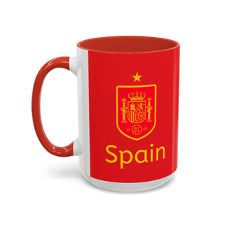 Spain National Football Team Crest Mug | Accent Coffee Mug 11oz 15oz