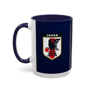 Japan Football Crest Mug | JFA Soccer Emblem Accent Coffee Mug