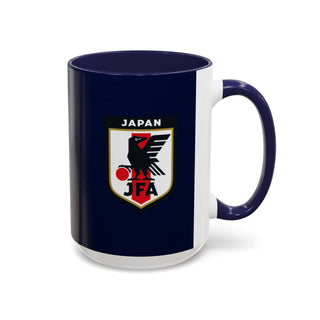 Japan Football Crest Mug | JFA Soccer Emblem Accent Coffee Mug