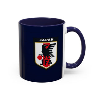 Japan Football Crest Mug | JFA Soccer Emblem Accent Coffee Mug