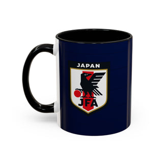 Japan Football Crest Mug | JFA Soccer Emblem Accent Coffee Mug