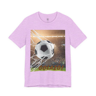 Soccer Goal Celebration Tee, Perfect for Game Day, Sports Fans Gift, Lightweight Jersey Shirt for Athletes, GOLAZO T-Shirt
