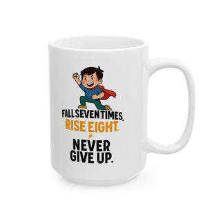 Inspirational Ceramic Mug, Motivational Coffee Cup, Office Humor Gift, Funny Tea Mug, Self-Help Gift, Encouragement Decor