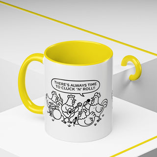 Funny Chickens Coffee Mug, Gift for Animal Lovers, Farmhouse Decor, Music Lover's Mug, Kitchen Accessories