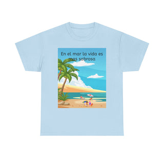 Beach Vibes Tee, Summer T-Shirt, Tropical Shirt, Casual Wear, Vacation Apparel, Gift for Beach Lovers
