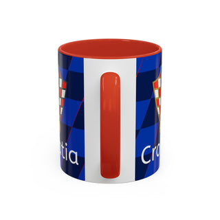 Croatia Football Crest Mug | Accent Coffee Mug 11oz 15oz