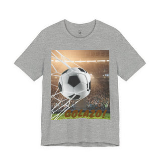 Soccer Goal Celebration Tee, Perfect for Game Day, Sports Fans Gift, Lightweight Jersey Shirt for Athletes, GOLAZO T-Shirt