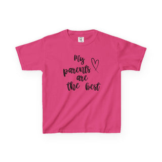 Kids T-Shirt - My Parents Are the Best - Perfect Gift for Anniversaries, Families, Casual.