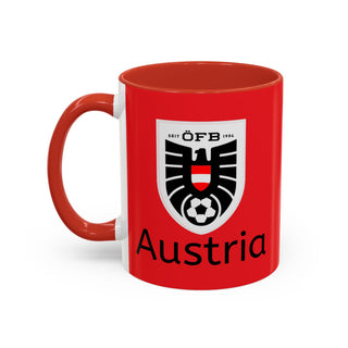 Austria Football Crest Mug | Accent Coffee Mug 11oz 15oz