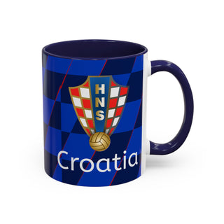 Croatia Football Crest Mug | Accent Coffee Mug 11oz 15oz