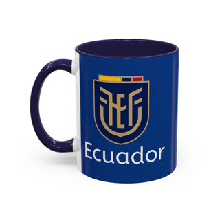 Ecuador Crest Accent Coffee Mug | Blue 11oz 15oz