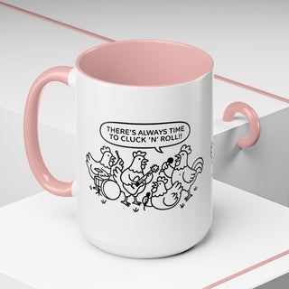 Funny Chickens Coffee Mug, Gift for Animal Lovers, Farmhouse Decor, Music Lover's Mug, Kitchen Accessories