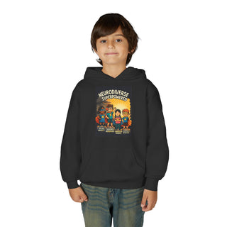 Neurodiverse Superpowered Hoodie, Youth Sweatshirt, Support Neurodiversity, Kids Gift, Fun Hoodie, Inclusive Apparel