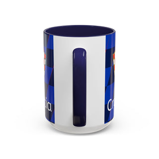 Croatia Football Crest Mug | Accent Coffee Mug 11oz 15oz