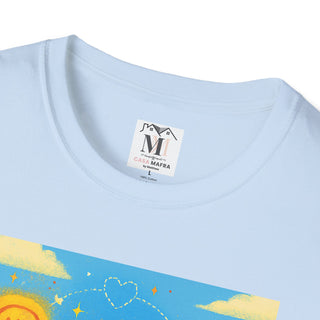 Mindful Universe Graphic Tee - Unisex Softstyle T-Shirt, Acceptance Shirt, Positive Vibes, Mental Wellness Gift, Casual Wear