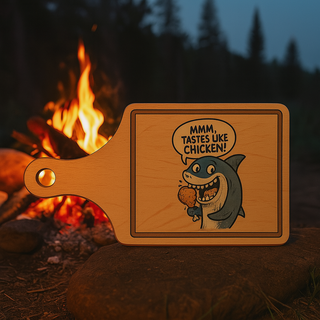 Funny Shark Cutting Board, Engraved Kitchen Gift, Unique Cooking Accessory, Housewarming, Birthday, Humor