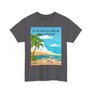 Beach Vibes Tee, Summer T-Shirt, Tropical Shirt, Casual Wear, Vacation Apparel, Gift for Beach Lovers