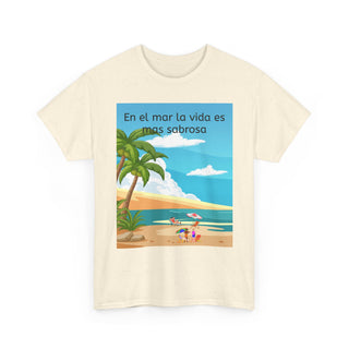 Beach Vibes Tee, Summer T-Shirt, Tropical Shirt, Casual Wear, Vacation Apparel, Gift for Beach Lovers