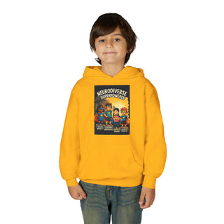 Neurodiverse Superpowered Hoodie, Youth Sweatshirt, Support Neurodiversity, Kids Gift, Fun Hoodie, Inclusive Apparel