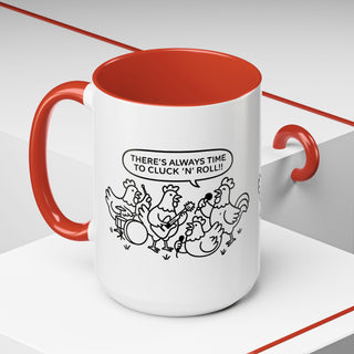 Funny Chickens Coffee Mug, Gift for Animal Lovers, Farmhouse Decor, Music Lover's Mug, Kitchen Accessories