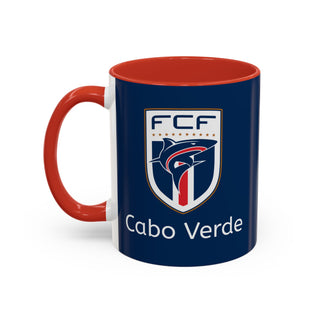 Cabo Verde Football Crest Mug | Accent Coffee Mug 11oz 15oz