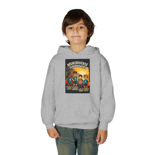 Neurodiverse Superpowered Hoodie, Youth Sweatshirt, Support Neurodiversity, Kids Gift, Fun Hoodie, Inclusive Apparel
