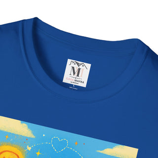 Mindful Universe Graphic Tee - Unisex Softstyle T-Shirt, Acceptance Shirt, Positive Vibes, Mental Wellness Gift, Casual Wear