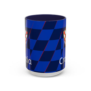 Croatia Football Crest Mug | Accent Coffee Mug 11oz 15oz