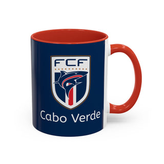 Cabo Verde Football Crest Mug | Accent Coffee Mug 11oz 15oz