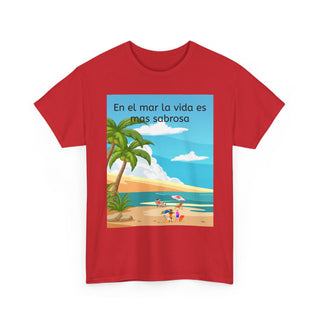 Beach Vibes Tee, Summer T-Shirt, Tropical Shirt, Casual Wear, Vacation Apparel, Gift for Beach Lovers