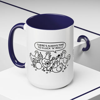 Funny Chickens Coffee Mug, Gift for Animal Lovers, Farmhouse Decor, Music Lover's Mug, Kitchen Accessories