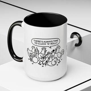 Funny Chickens Coffee Mug, Gift for Animal Lovers, Farmhouse Decor, Music Lover's Mug, Kitchen Accessories