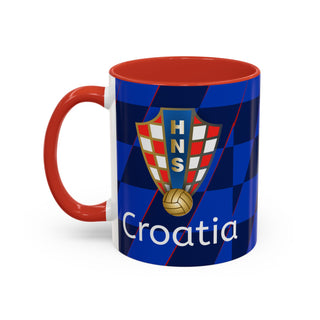 Croatia Football Crest Mug | Accent Coffee Mug 11oz 15oz