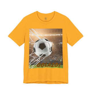 Soccer Goal Celebration Tee, Perfect for Game Day, Sports Fans Gift, Lightweight Jersey Shirt for Athletes, GOLAZO T-Shirt