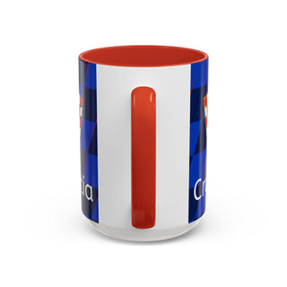 Croatia Football Crest Mug | Accent Coffee Mug 11oz 15oz